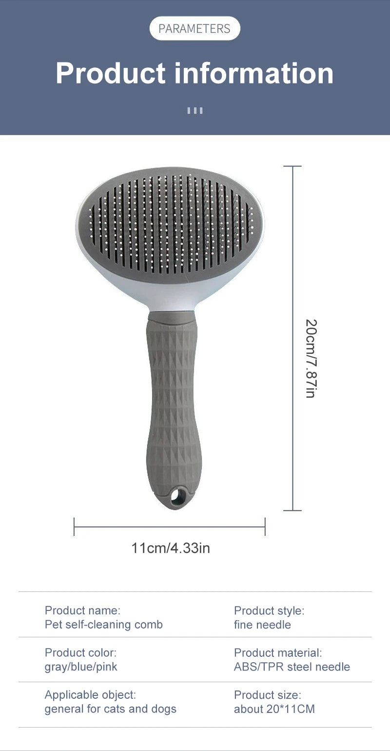 不锈鋼毛孩毛髮刷 - 竉物用品